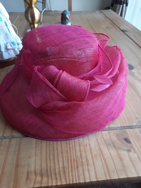 Cappello House Of Fraser Fusia Colorato Donna Giorno Matrimonio Evento Piume