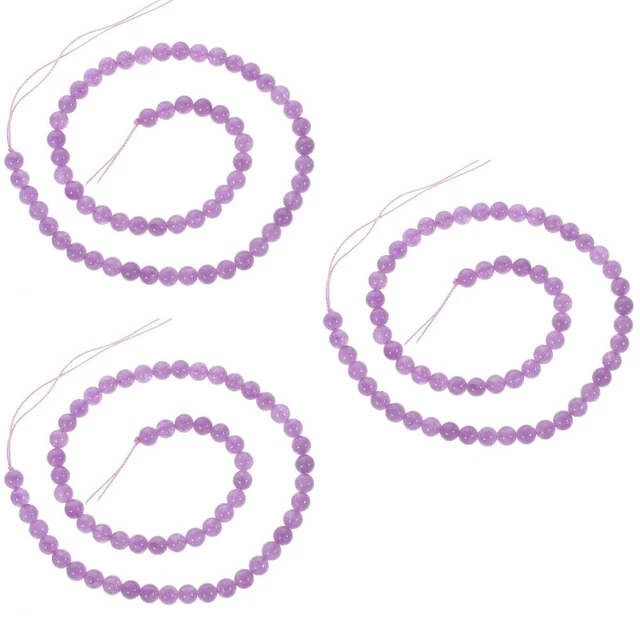 3 cordes de perles de calcédoine bijoux de bricolage perles en vracs