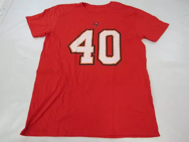 New-Flaw Mike Alstott #40 Tampa Bay Buccaneers Mens Size 2XL Red Shirt
