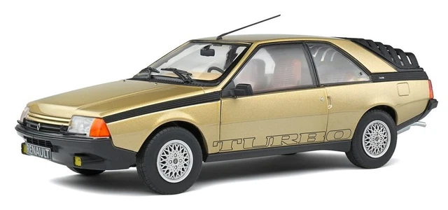 RENAULT Fuego Turbo Or 1980,SOL1806403, échelle1/18,SOLIDO