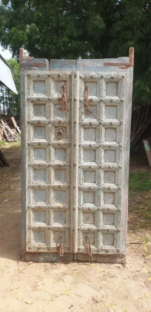 Puerta india tallada vintage, Puerta india antigua, Puerta de madera de...