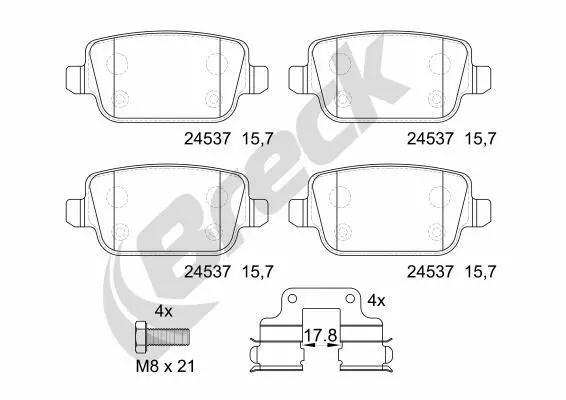 Brake Pad Set, disc brake for VOLVO LAND ROVER:LR2,S80 II,LR2 SUV,FREELANDER 2,