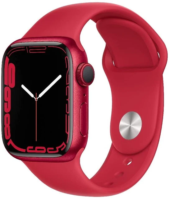 APPLE Watch S7 GPS 41 mm Alugehäuse Sportband RED MKN23FD/A B-Ware