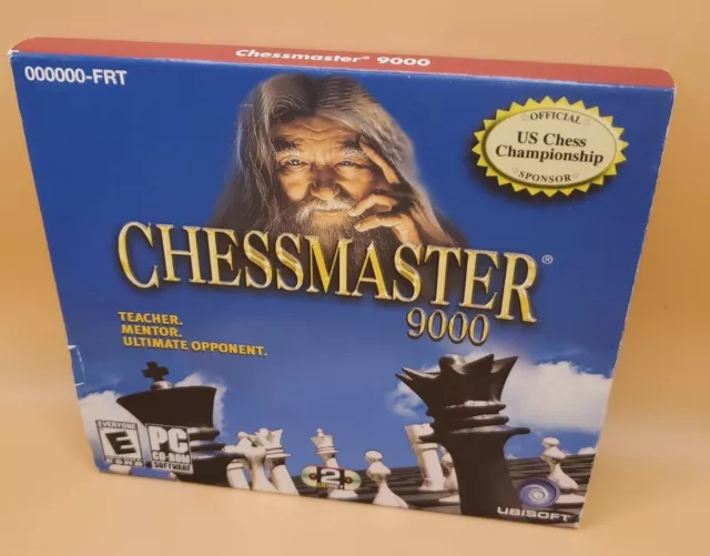 Chessmaster 9000 PC CD Rom Two Disc Ubi Soft Jewel Case Edition Disc Are  Mint