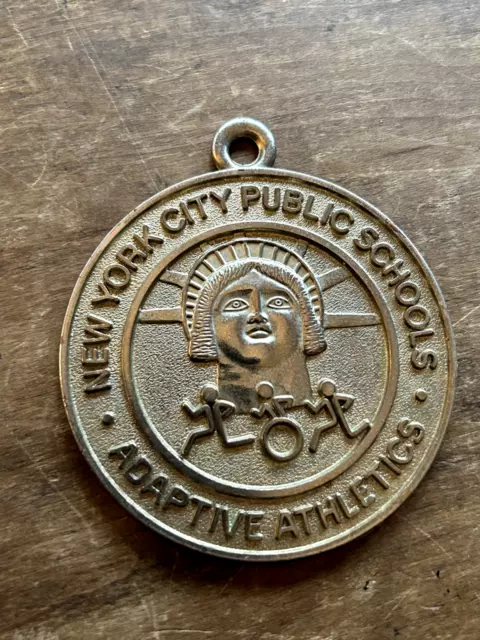 Vintage New York Board Of Education Nyc Public Schools Adaptive Athletics Medal