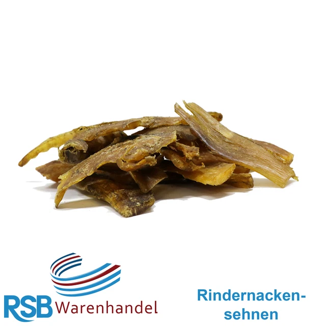 5 kg Rindernackensehnen 5000 g Kaustreifen Kausnack Hundefutter Rind Lecker.Pet®
