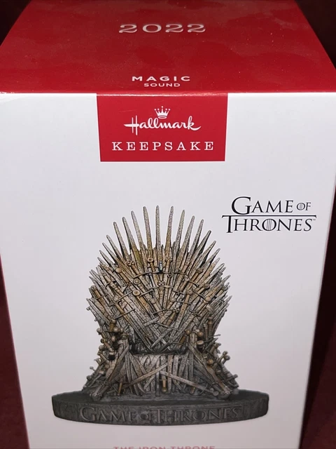 Nuovo IN Scatola Hallmark Ricordo Game Of Thrones Ferro Trono Ornamento Suono
