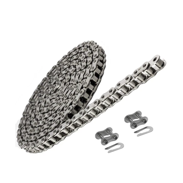 Jeremywell 35 SS Stainless Steel Roller Chain 10 Feet with 2 Connecting Links