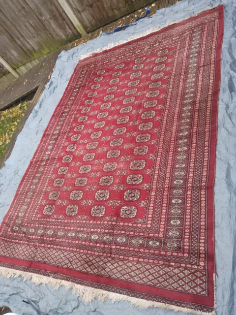 large PERSAIN Afghan CARPET RUG  Turkish  John Lewis handmade wool Bokhara 2.6m