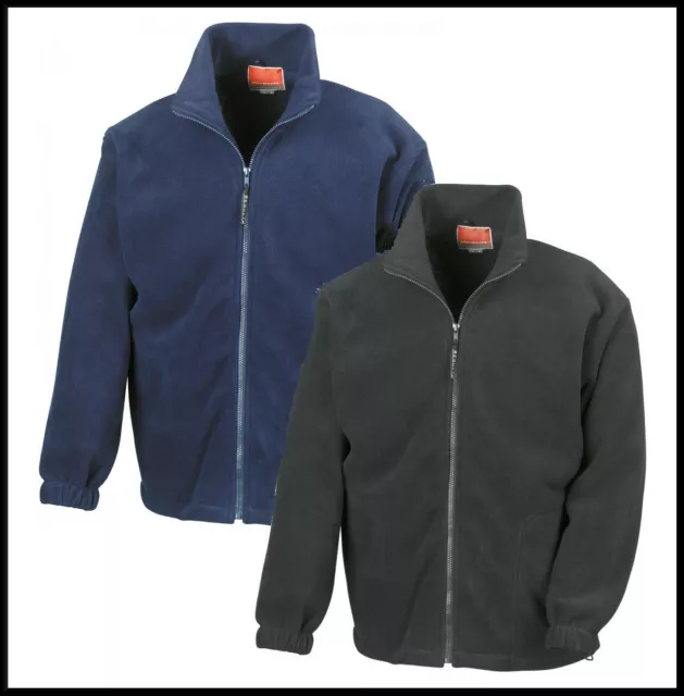 Polartherm RESULT Mens Classic Fleece Jacket Zip Warm Sports Workwear Top R36A