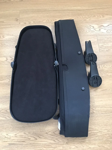 BUGABOO abeja 5 cuna y adaptadores NEGRO compatible con 3/6