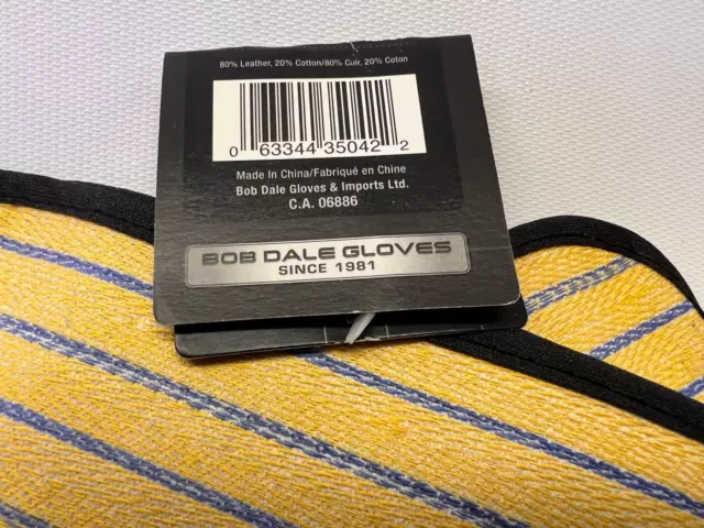 NEW BDG 40-1-2525-X2L Leather Gloves Blue / Pearl / Yellow Size 2XL One PAIR