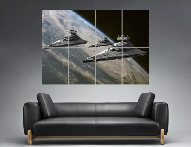 STAR WARS NAVIRE DESTROEYR DARK VADOR Wall Poster Grand format A0  Print