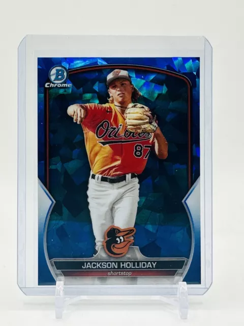 Jackson Holliday Bowman Chrome Blue Sapphire RC #BCP-227 Rookie Orioles