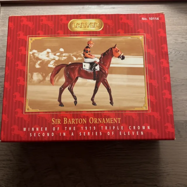 Breyer Race Horse Christmas Ornament Sir Barton
