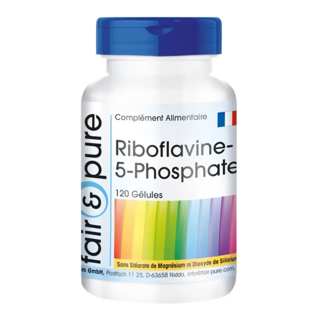 Riboflavine 5-phosphate - 120 gélules - vitamine B2 activée | fair&pure