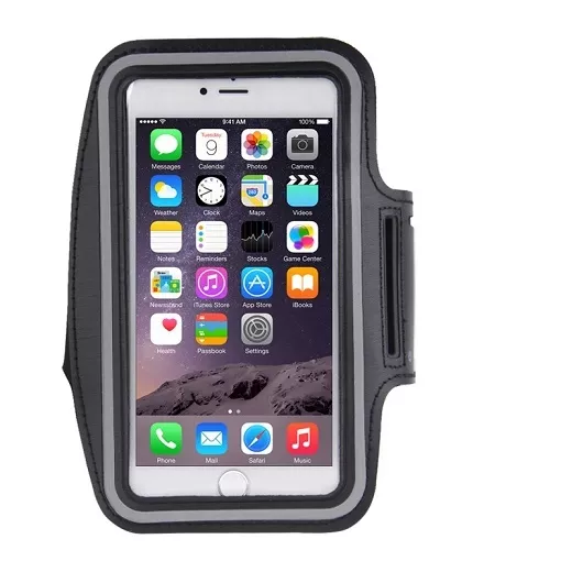 Brassard sport tour de bras pour iphone 6 Plus 5.3" avec trous pour écouteurs