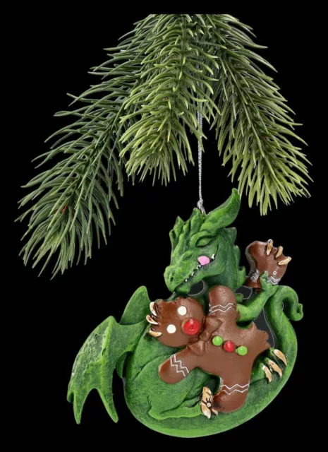 Christmas Tree Decoration - Dragon With Gingerbread - By Ruth Thompsons Balls