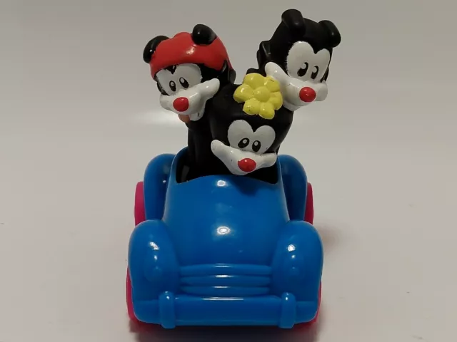 1998 Animaniacs Hardees Kids Meal Toy Yakko Wakko Dot Car Vehicle