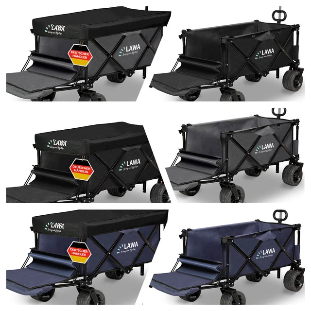 Carrello A Mano Zelsius Pieghevole Con Tetto, Blu/grigio, Carrello Di Trasporto Con Sistema A - Foto 9