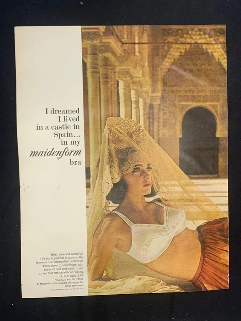 Magazine Ad* - 1965 - Maidenform Brassieres - "Dream-Aire"