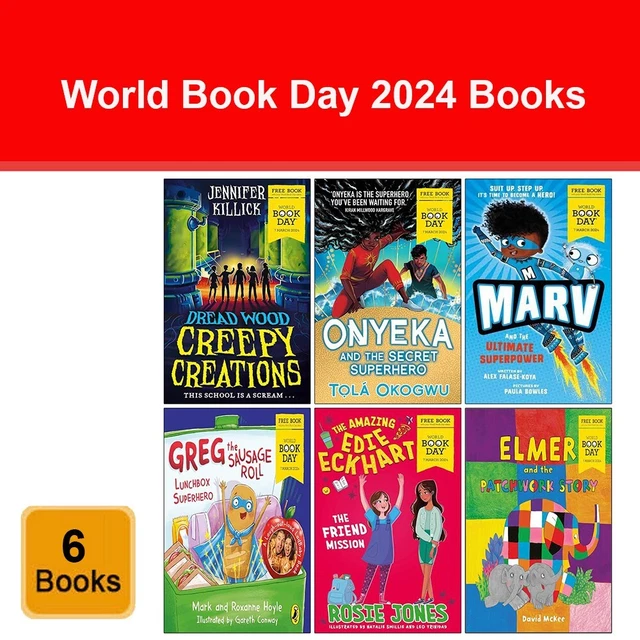WORLD BOOK DAY 2024 Collection 6 Books Set Creepy Creations, Greg ...