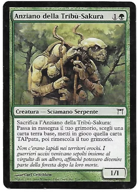 MTG Magic - Anziano della tribù-Sakura - Sakura-tribe elder - Kamigawa ITA