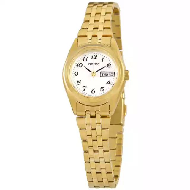 Seiko Essential Quartz White Dial Ladies Watch SUR440