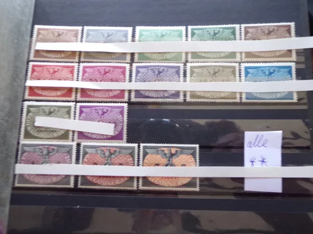 kl Lot Briefmarken   Deutsches Reich,  Gebiete   # 2