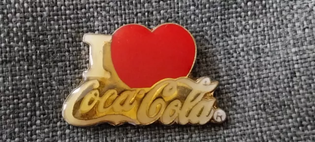 Coca Cola Pin I LOVE COCA COLA   Ältere   B10