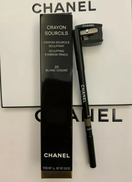 CHANEL CRAYON COURCILS Sculpting Eyebrow Pencil 10 Blond Clair w Sharpener