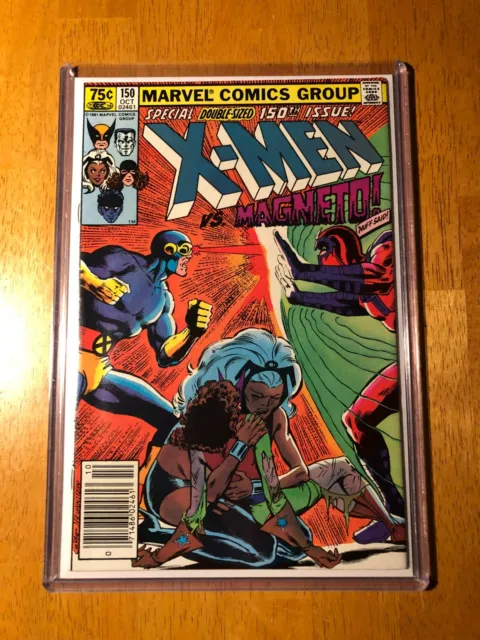 Uncanny X-Men #150 1981 Newsstand NM+ Magneto Origin Revealed w/ Plastic Sleeve