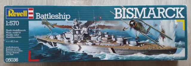Revell Bismarck Battleship 1:570 Scale Model - Sealed Parts