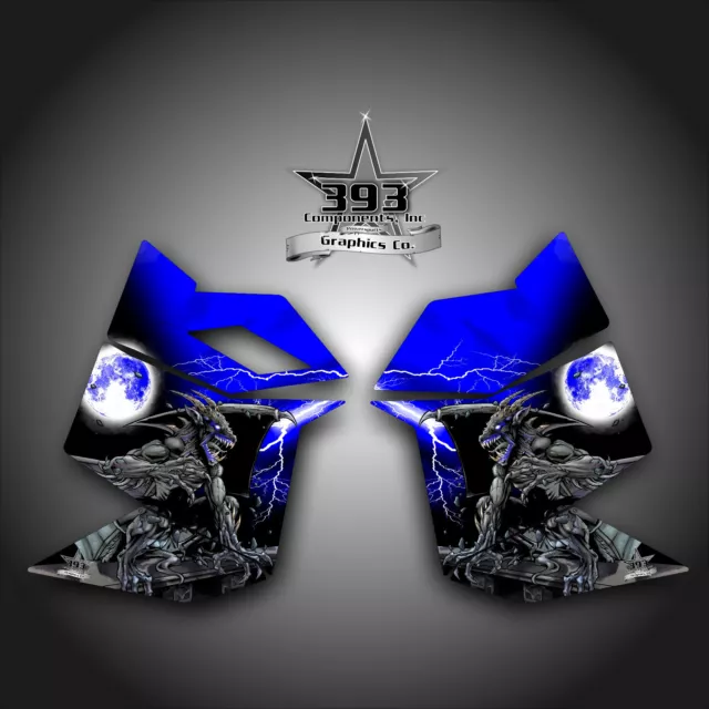 Ski Doo Rev Xp Snowmobile Sled Graphics Decal Sticker Side Panel Guardian Blue