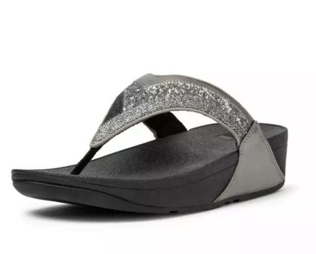 NEW Fitflop Lulu Ombre Glitter Thong platform Sandal CHOOSE Color & size NEW