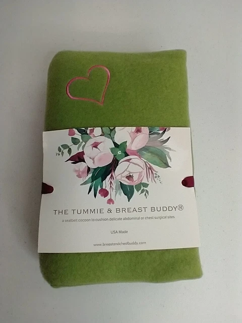 Avacado Verde Seno y Pecho Abuddy Cinturón de Seguridad Cojín Confort Cinturón Almohada Envoltura