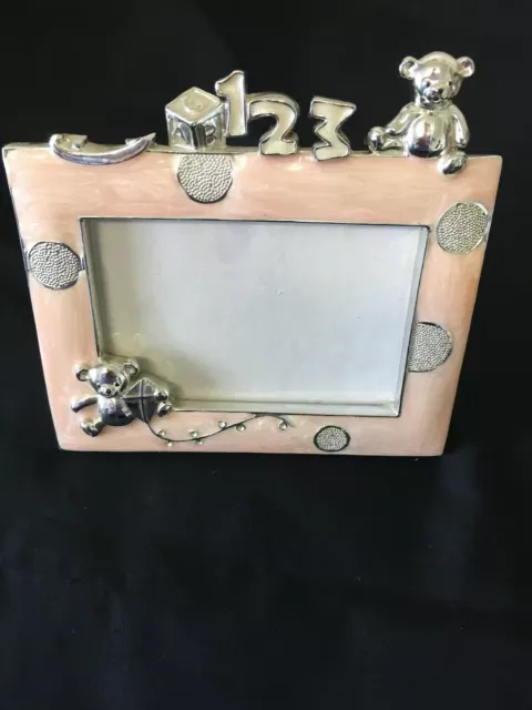 Pink Baby Photo Frame  teddy bears