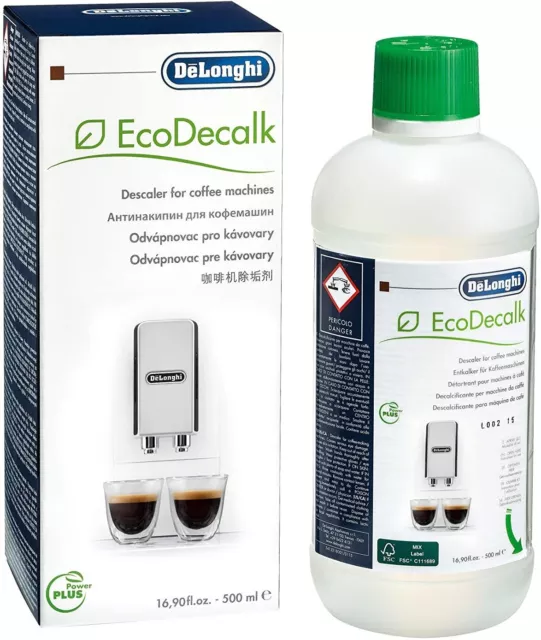 DeLonghi EcoDecalk, Natural Descaler for Coffee Machines 500ML Genuine NEW AU