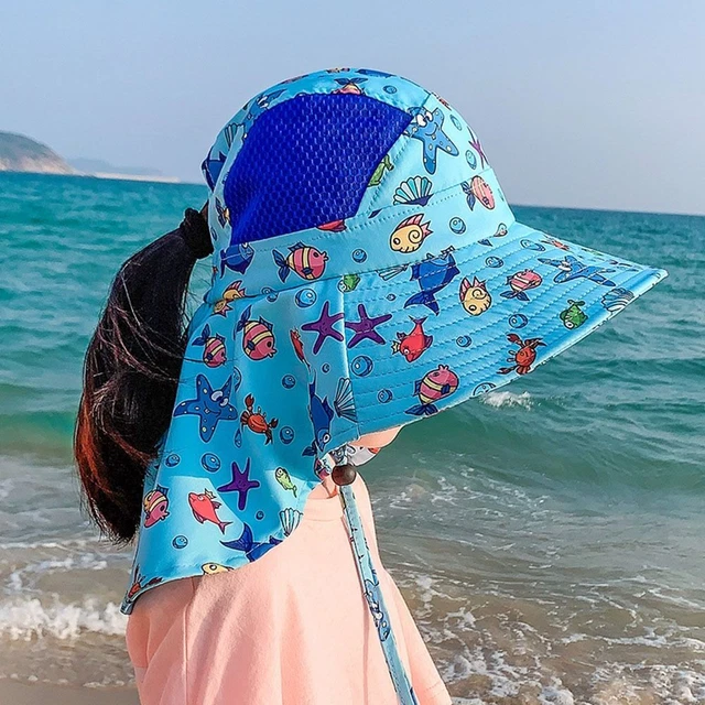 Kinder Baseballkappe Mädchen - Verstellbar Regenbogen Leopard Sonnenhut