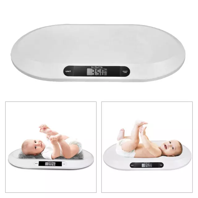 Digitale elektronische Waage Neugeborenes Baby Säugling Haustiere Badezimmer 20 kg 2