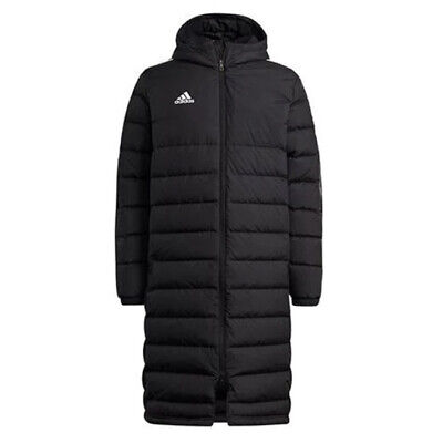 Adidas Tiro 21 Long Down Hooded Stay Warm Down Jacket Coat Medium Black, Gm5245