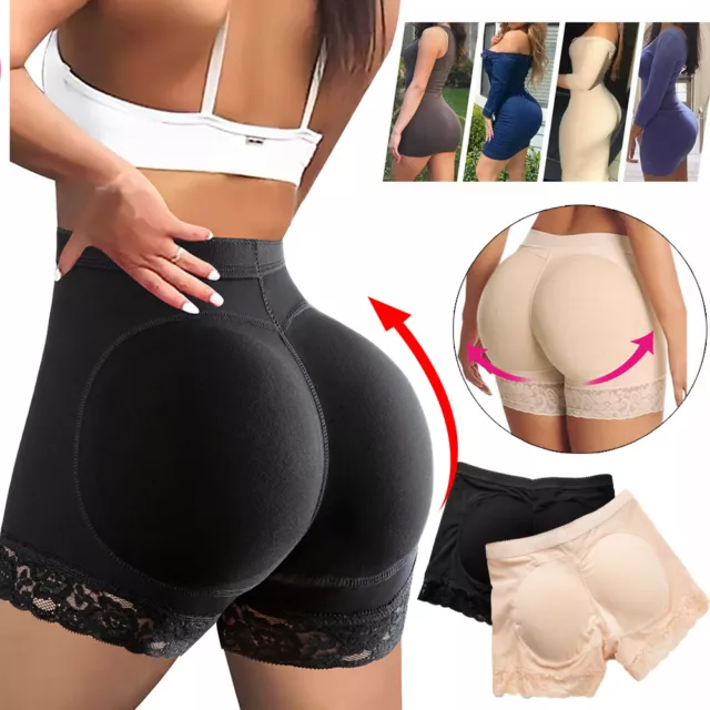 Women Padded Bum Pants Underwear Butt Lifter Hip Enhancer Body Shaper Shapewear