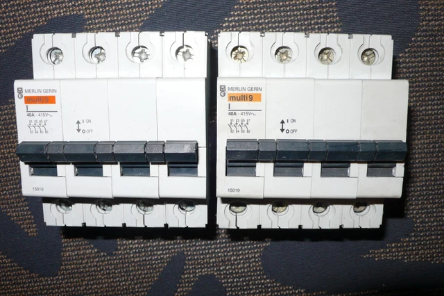 MERLIN GERIN 15019 Triphase +N 40Amp Tetrapolar Disconnector Switch 40A ...