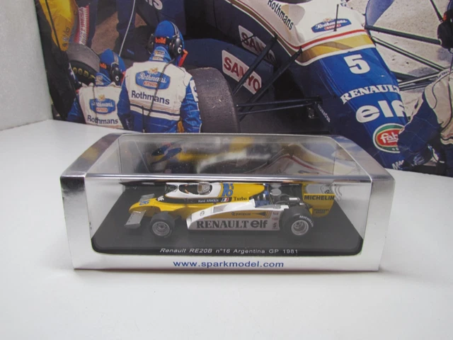 Décalcomanies 1/43 Pour Modèle Renault RE20 F1 1980 (Arnoux/Jabouille) - Collection Voiture