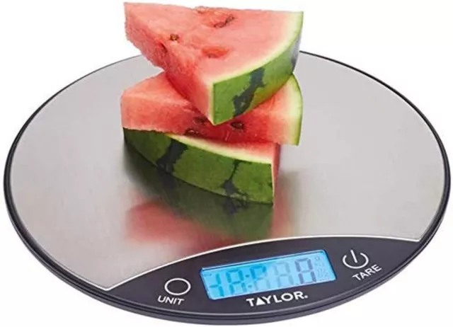 Taylor Pro Digital Kitchen Food Scales, Compact Slimline Professional Standard