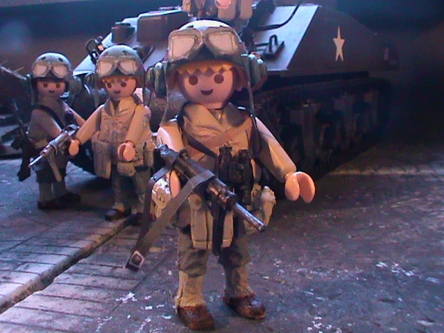 PLAYMOBIL CUSTOM US Division De Cavalerie  Syrie-2017  Ref 0019 287195351316