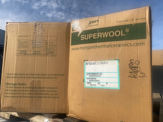 1/4" SuperWool 6" x 3" AES Non-Ceramic Fiber Blanket APPLIANCES InHome Use 2192F