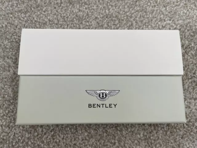 BENTLEY Original Novelty Black/Silver Metal Twisted Ballpoint Pen wz/Box Rare