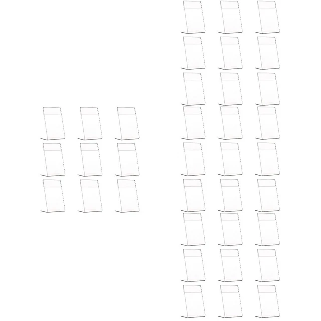 4pcs Prix Prix Afficher le support: 9pcs Nom de prix Étiquette Slant Back Stand