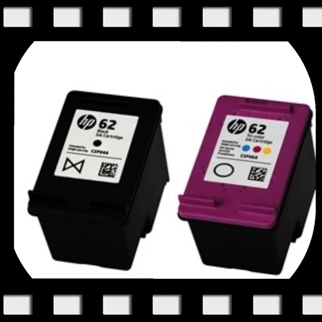  CARTUCCE "ORIGINALI RIGENERATE" HP 62 BK e HP 62 COLORE